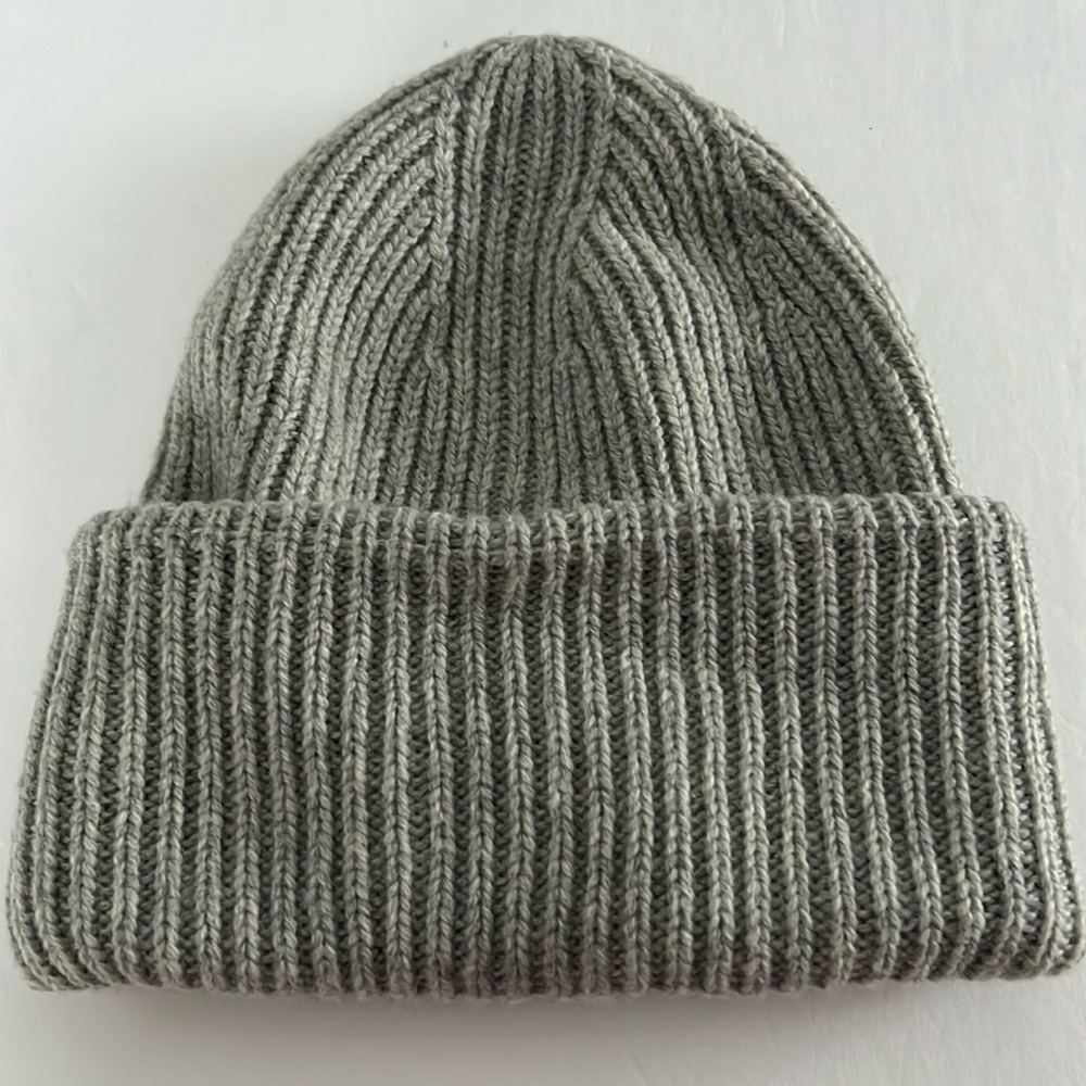 anthropologie Chunky Ribbed Knit Beanie Hat
